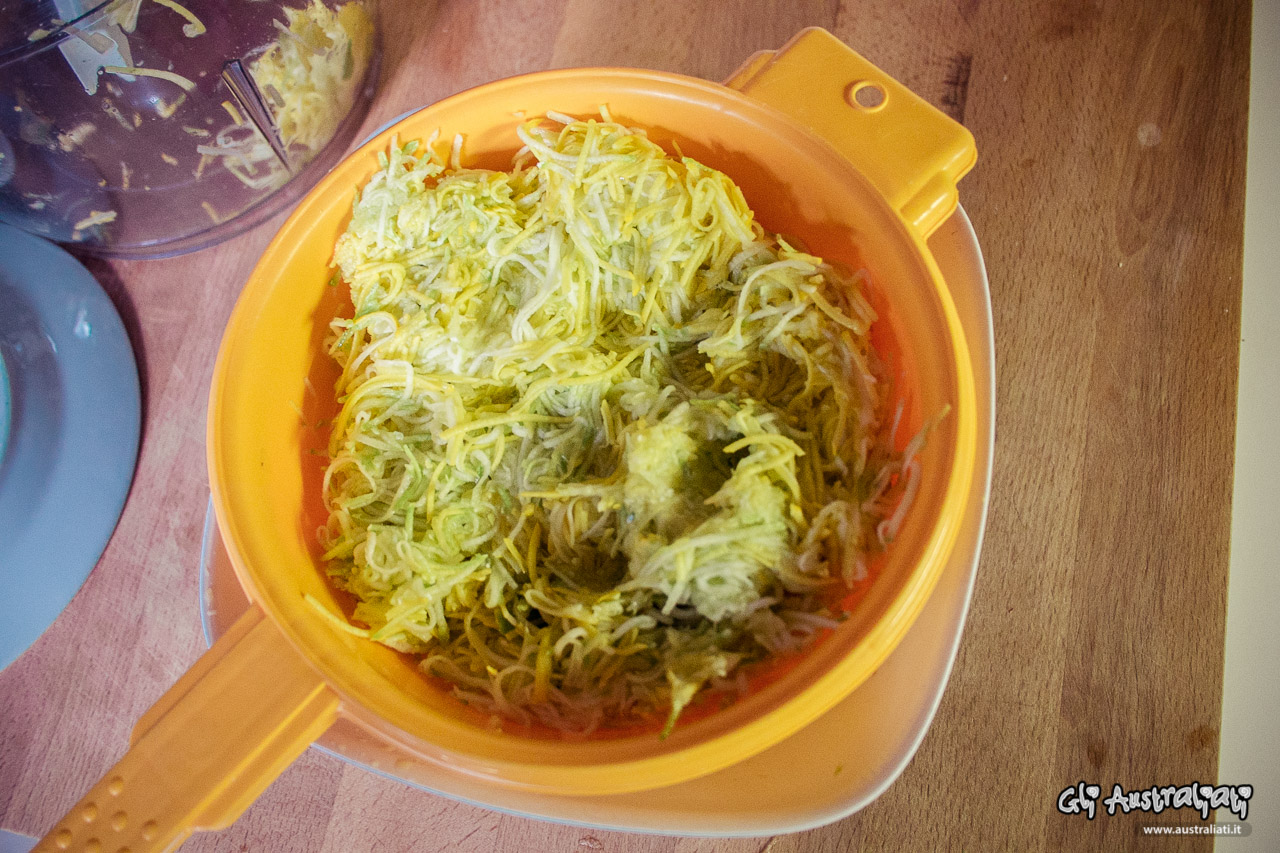 Polpette al forno di zucchine con cuore di fontina valdostana